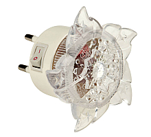 Настенный светодиодный светильник (10320) Uniel Детская серия DTL-308-Цветок/RGB/4LED/0,5W