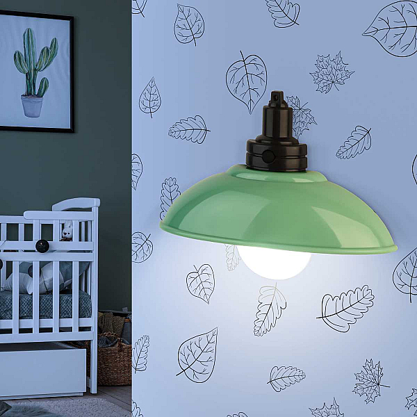 Ночник-светильник на батарейках ЭРА NLED-487-1W-SW-GR Б0051476