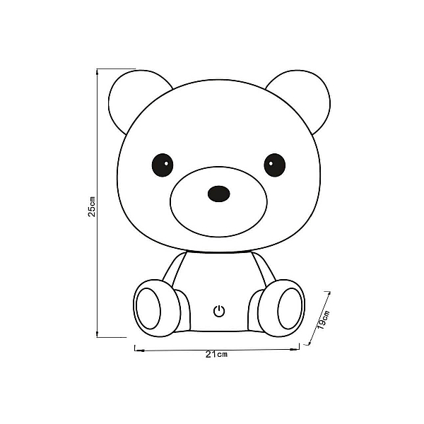 Настольная лампа Lucide Dodo Bear 71590/03/31