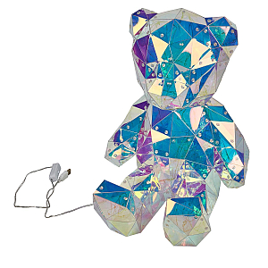 Светильник декоративный Мишка. с USB проводом Uniel ULD-R504 USB/RGB BEAR UL-00011054