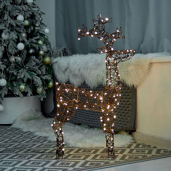 Светодиодная фигура Uniel ULD-M6098-160/SBA WARM WHITE IP44 DEER-3 UL-00012363