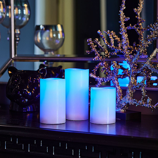 Набор свечей светодиодных Uniel ULD-F052 RGB RC CANDLE SET3 UL-00007259