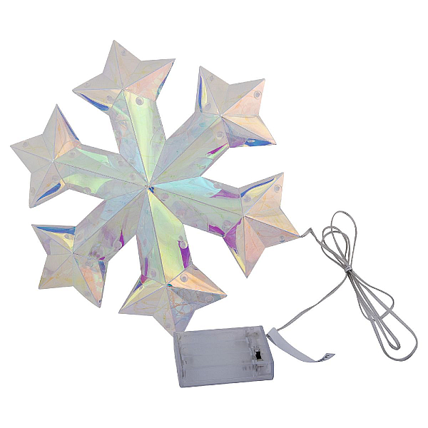 Светильник декоративный на батарейках Снежинка Uniel ULD-R512 3АА SNOWFLAKE UL-00012222