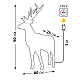 Светодиодная фигура Uniel ULD-R501 220V DEER UL-00011051