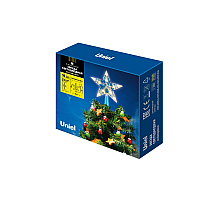 Украшение звезда Uniel ULD-H1515-010/STB/2AA WARM WHITE STAR-2 UL-00005761