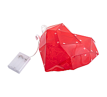 Светодиодная фигура Uniel ULD-R511 3АА RED HEART UL-00012221
