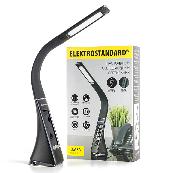 Настольная лампа Elektrostandard Elara черный 4690389102356