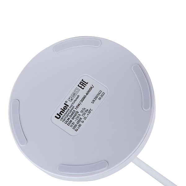 Настольная светодиодная лампа с подставкой Uniel ULM-D603 10W/3000-6000K/DIM White UL-00011097