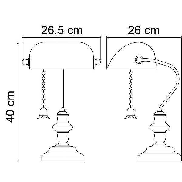 Настольная лампа Arte Lamp Banker A2493LT-1AB