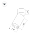 Корпус накладного светильника Arlight SP-Polo-Surface-Flap-R65 024383(1)
