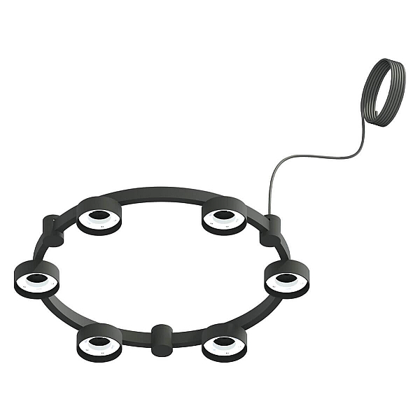 Корпус подвесной люстры Ambrella light DIY Spot Techno Ring SBK черный песок C9232