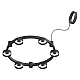 Корпус подвесной люстры Ambrella light DIY Spot Techno Ring SBK черный песок C9232