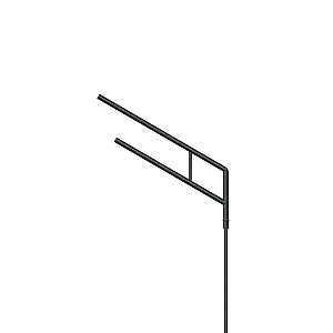 Кронштейн Arlight OXOR-SG2-1300x108-L1500 BLACK 051651