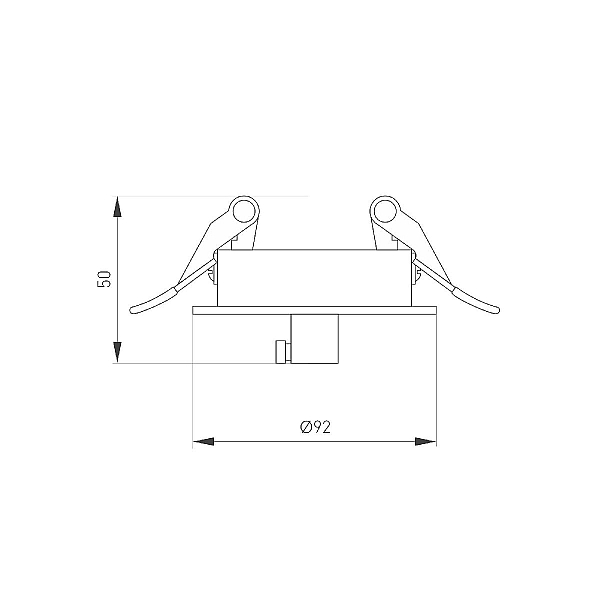 Чаша потолочная встраиваемая Arlight SPX-CANOPY-R90-C6.5 (BK) 046017