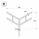Кронштейн Arlight OXOR-SY4-3000x108-L1500 BLACK 051665