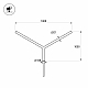 Кронштейн Arlight OXOR-SY2-1800x108-L1000 BLACK 051655
