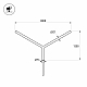 Кронштейн Arlight OXOR-SY2-3000x76-L1300 BLACK 051656