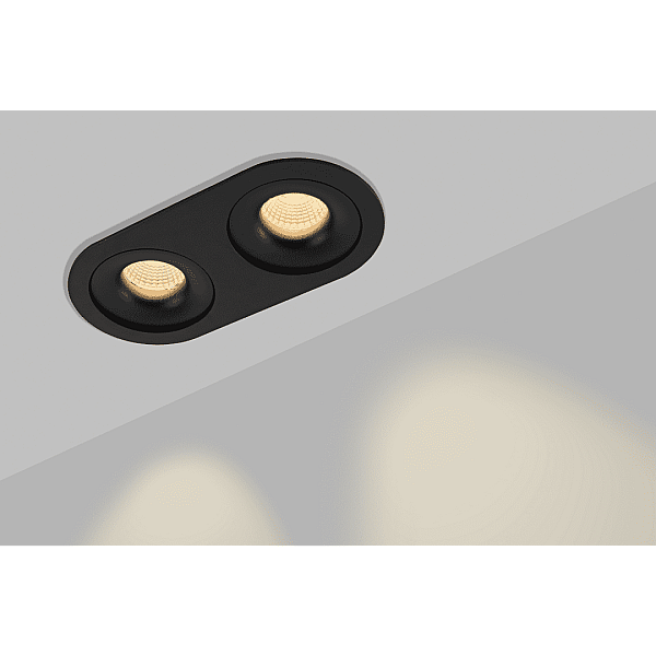 Корпус встраиваемого светильника SWG COMBO-2R2-BL 004161