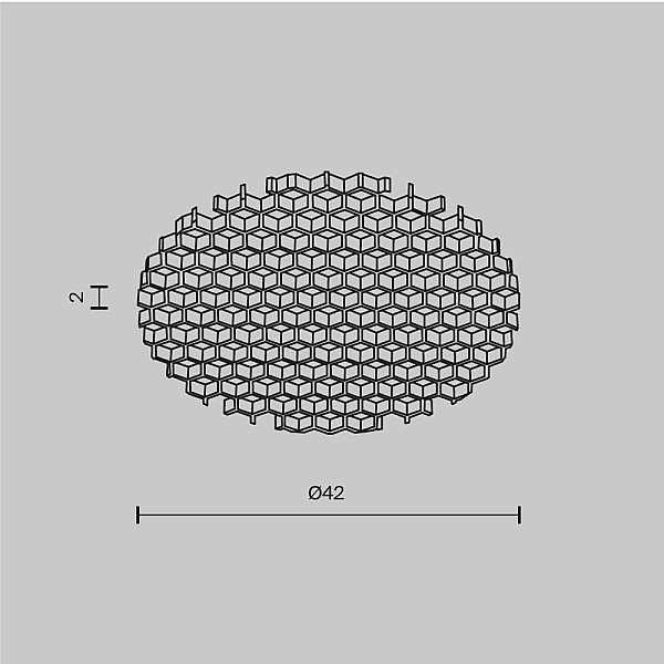 Антибликовый фильтр для светильников Maytoni Technical Dip HoneyComb001-D41.5