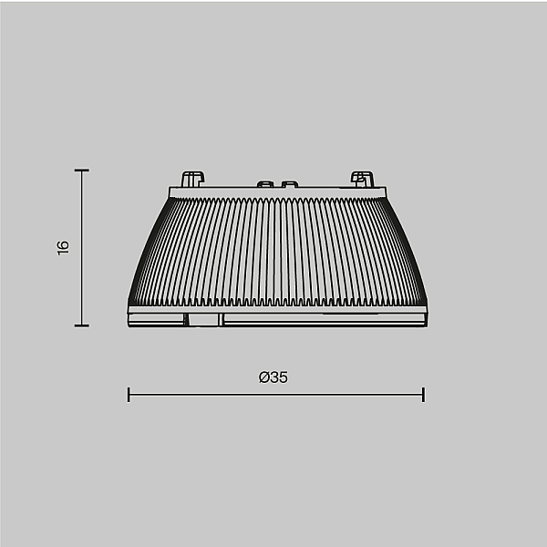 Линза для светильников серии Омут / Dip 10 Вт 30° Maytoni Technical Downlight Dip Lens002D35-10W