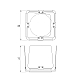 Шторки кашетирующие Arlight LGD-ARTIFACT-BARNDOOR-R65 (WH) (Металл) 057161