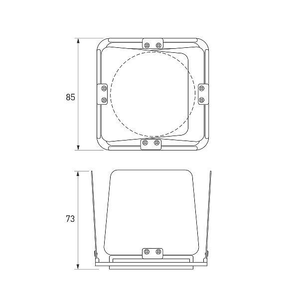 Шторки кашетирующие Arlight LGD-ARTIFACT-BARNDOOR-R65 (BK) (Металл) 057160