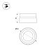 Насадка с фиксированным углом Arlight LGD-ARTIFACT-LENS-R65 (WH, 10 deg) (Металл) 057119