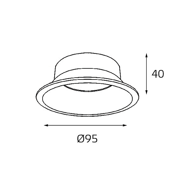 Рефлектор Italline Reflector for 3160 black