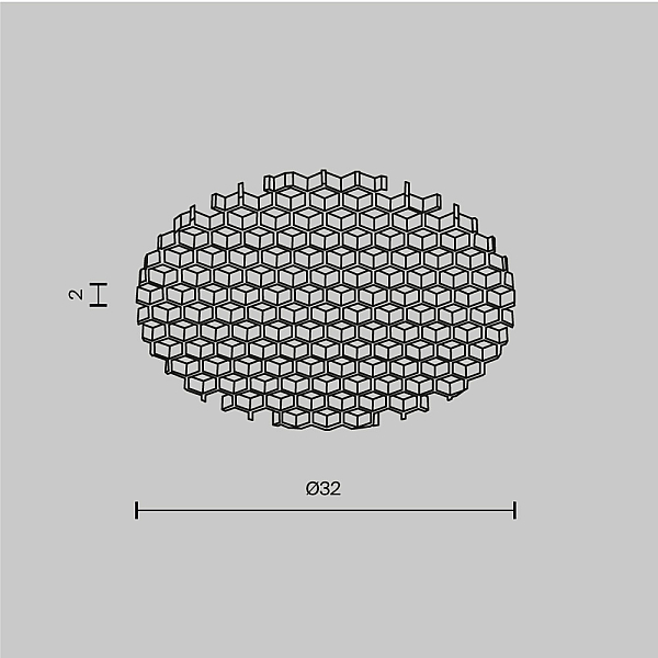 Антибликовая решётка Maytoni Technical Downlight Dip HoneyComb001-D32