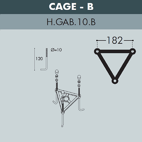 Садовый светильник Fumagalli K22.156.S21.WXF1R