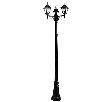 Садово-парковый светильник Arte Lamp Bremen A1017PA-3BK