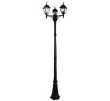 Садово-парковый светильник Arte Lamp Bremen A1017PA-3BK