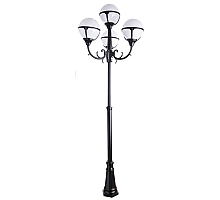Садово-парковый светильник Arte Lamp Monaco A1497PA-4BK