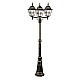 Садово-парковый светильник Arte Lamp Berlin A1017PA-3BN