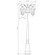 Садово-парковый светильник Elektrostandard Virgo F/2 капучино 4690389064876