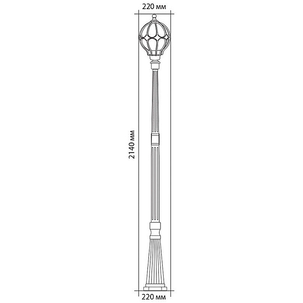 Sadovo parkovyy svetilnik feron versal pl3807 11380