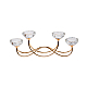Подсвечник Garda Decor 2KG195102CG