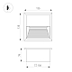 Светильник для ступеней Arlight LTD-RIBONIK-S135x135-5W Warm3000 (Черный, 50 deg, 230V) (IP65 Металл) 062914