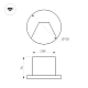 Светильник для ступеней Arlight LT-TIE-R120-3W Warm3000 (WH, 75x30 deg, 230V) (IP65 Бетон) 050869