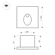 Светильник для ступеней Arlight LT-TIE-S100-3W Warm3000 (GR, 45x70 deg, 230V) (IP65 Бетон) 050876
