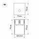 Встраиваемый светодиодный светильник Arlight LT-Gap-S70x70-3W Warm3000 025738