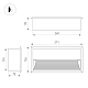 Светильник для ступеней Arlight LTD-RIBONIK-S271x136-10W Warm3000 (Черный, 50 deg, 230V) (IP65 Металл) 062917