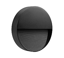 Светильник для ступеней Arlight LGD-RIBONIK-R180-8W Warm3000 (Черный, 50 deg, 230V) (IP65 Металл) 056707