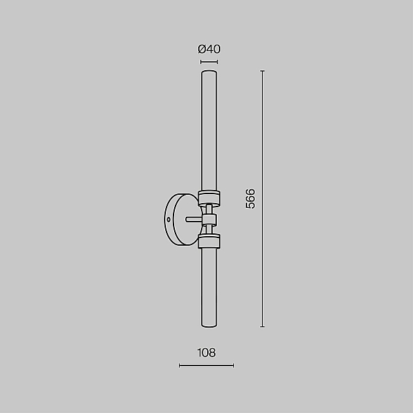 Подсветка для зеркал Maytoni Stelo MOD116WL-L7BS3K