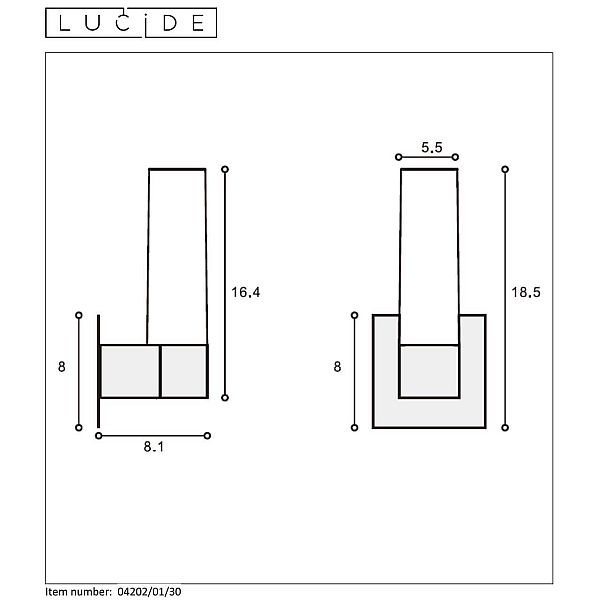 Подсветка для зеркал Lucide Jesse 04202/01/30