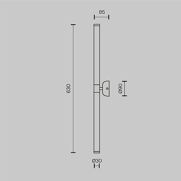 Подсветка для зеркал Maytoni Axis MOD106WL-L16B3K