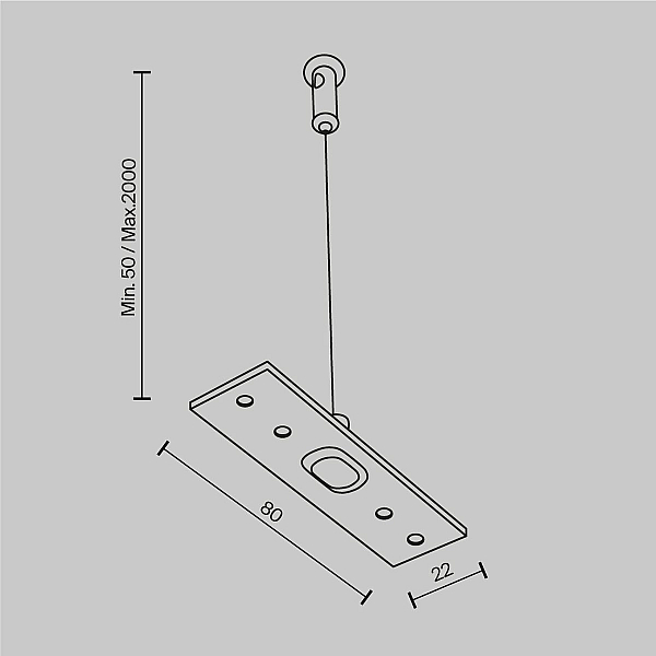 Подвес Maytoni Technical Exility (2 шт) TRA034SW-2W