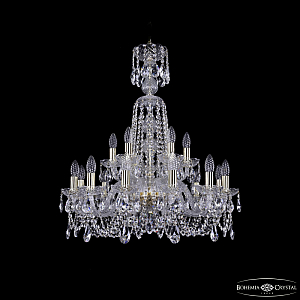 Подвесная люстра Bohemia Ivele Crystal 1402/12+6/240/XL-77 G