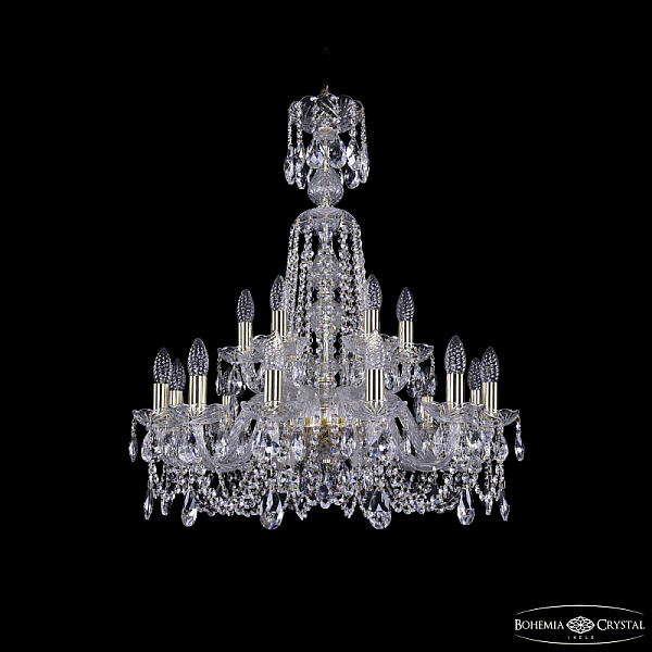 Подвесная люстра Bohemia Ivele 1402/12+6/240/XL-77 G