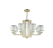 Подвесная люстра Crystal Lux Nicolas NICOLAS SP-PL8 GOLD/WHITE